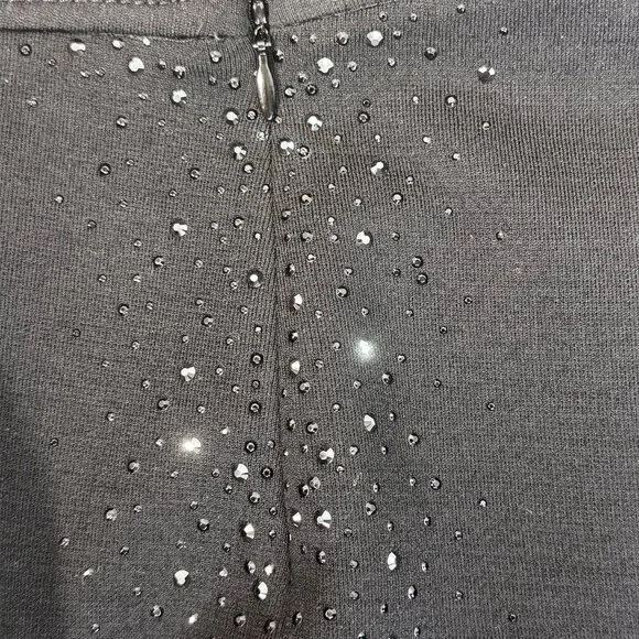 St John Swarovski Embellished Black Knit Pants Quiet Luxury Evening 10